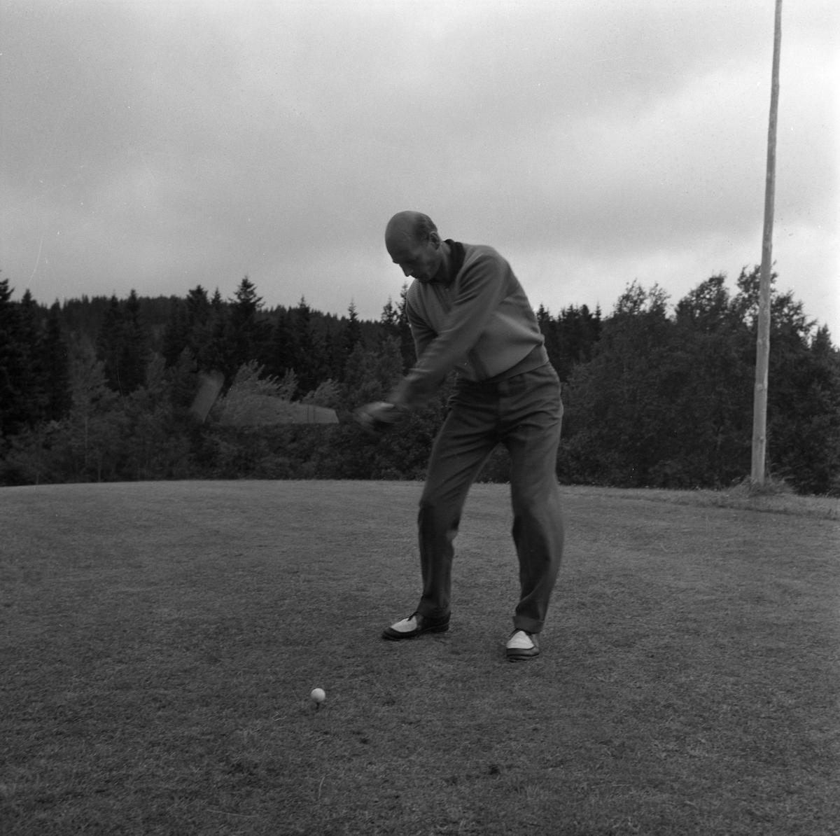 Trening på Sommerseter foran NM i golf