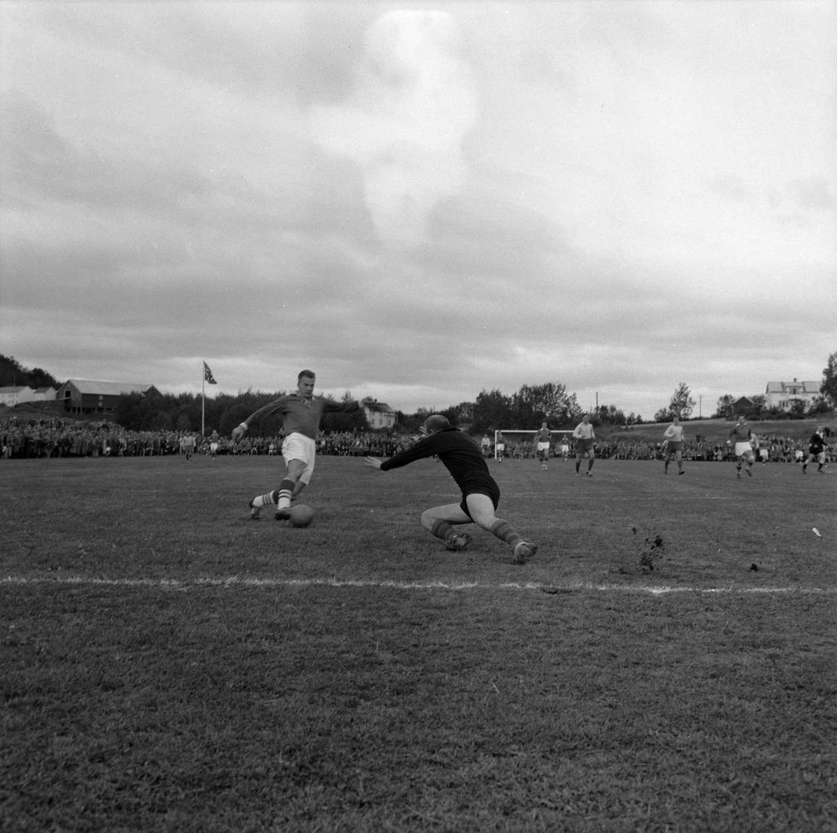 Fotballkamp mellom Nessegutten og Skeid