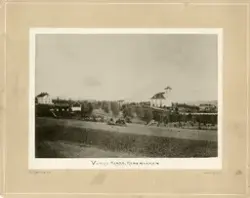 Vang H, Ridabu, fra venstre Finsal gård, Vang klokkergård, V