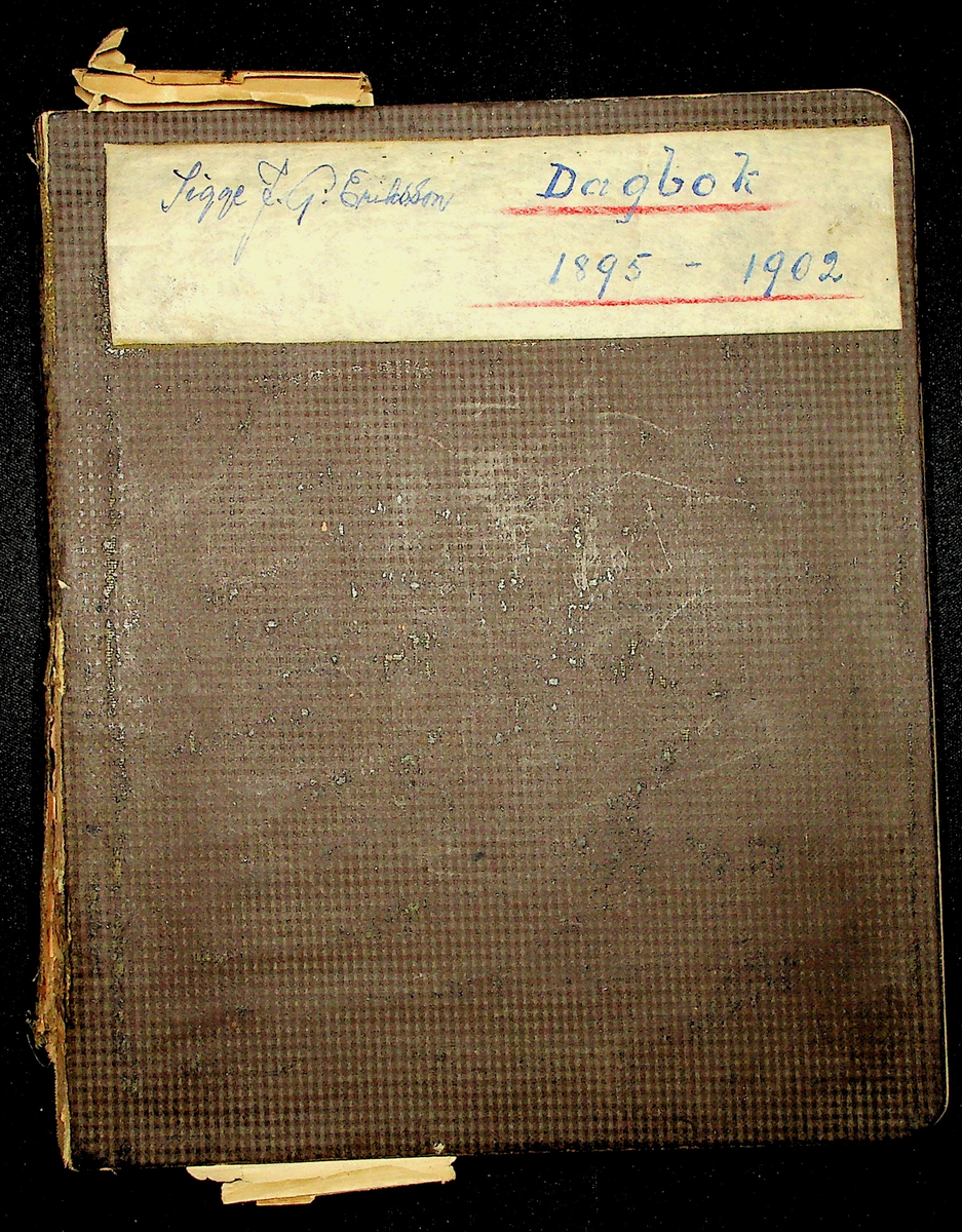 Dagbok åren 1895-1902 efter Hemmansägare Sigge Johan Gustaf Eriksson i Översätra, Stora Skedvi socken.