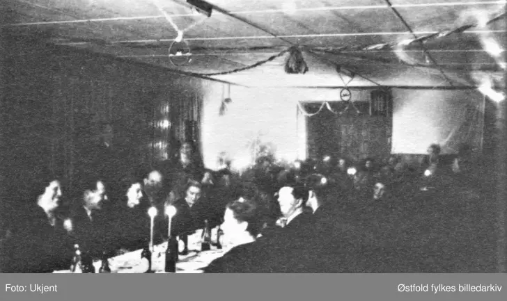Øyenkilen vel, nyttårsfest i "Varden" ca. 1950 i Onsøy.