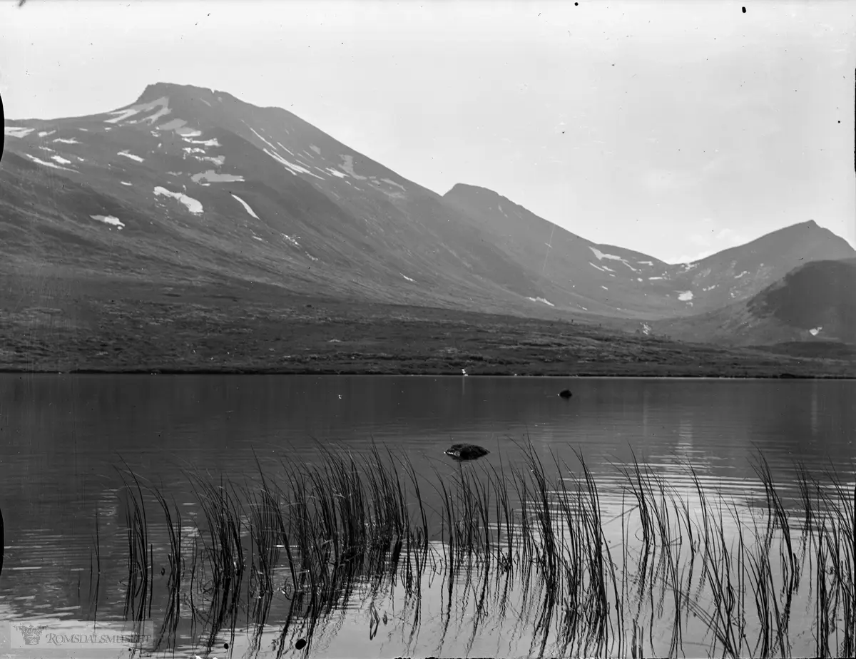 Frå Måsvatnet, (ved Måsvassbu), med Klauva i bakgrunnen t.v.