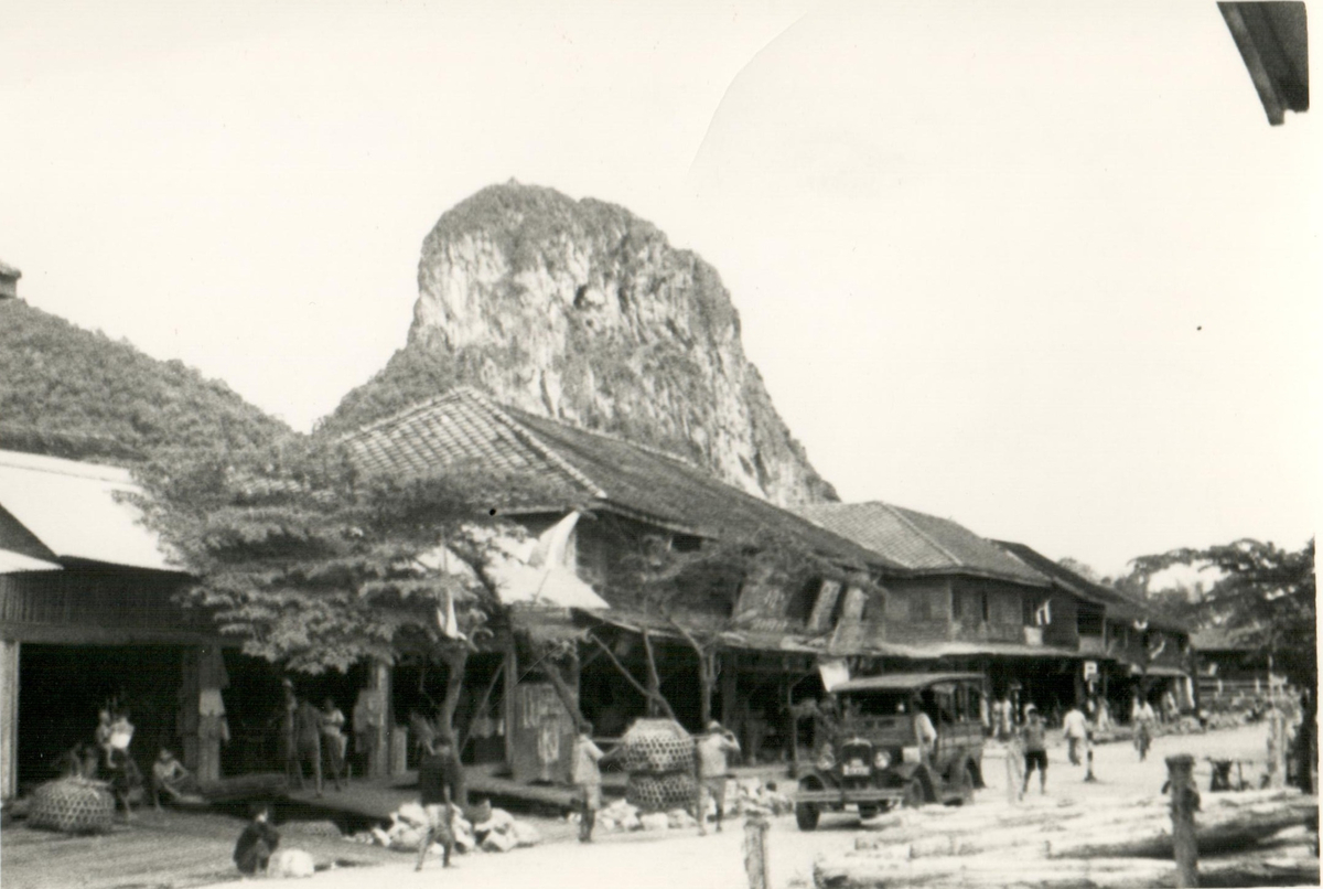 Marknad i södra Siam.
Phattalung, Thailand 1938.