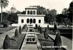 Trädgården Hazuri Bagh, 1968.
Pakistan, vykort.