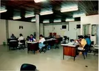 Fabrik, interiör. Cricket do Brazil Amazonas. 
Brasilien, 1988.