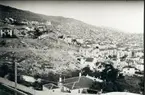 Vy över Kavalla, stadsbild. 
Grekland, 1930-tal.