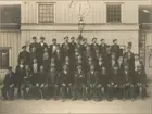 Tändsticksfabriken i Jönköping, ca 1910. Gruppbild. Förman Per Svensson.