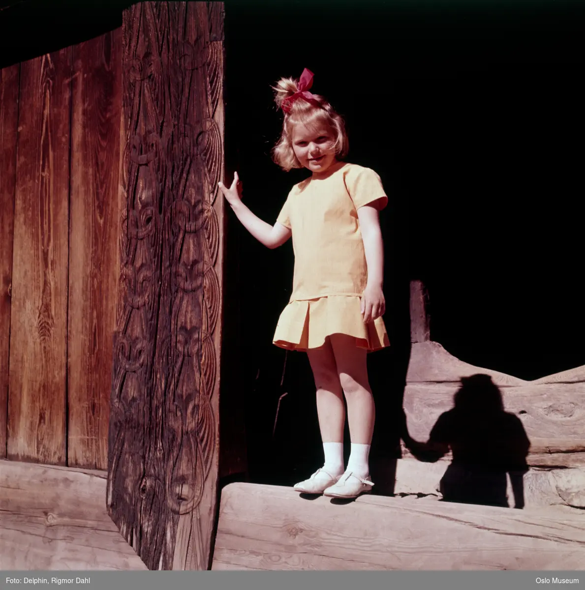 jente, modell, kjole, blåtøyskonkurranse, Norsk Folkemuseum