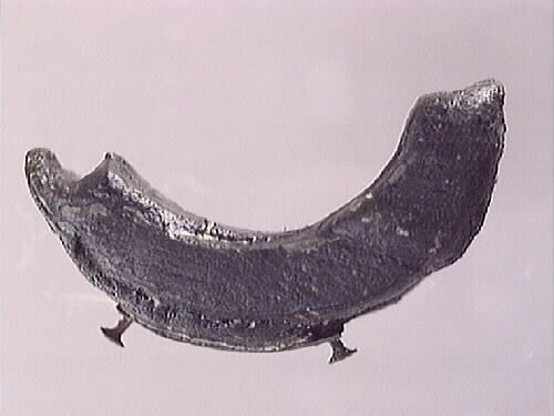 Del av ring i furu. Trasig.