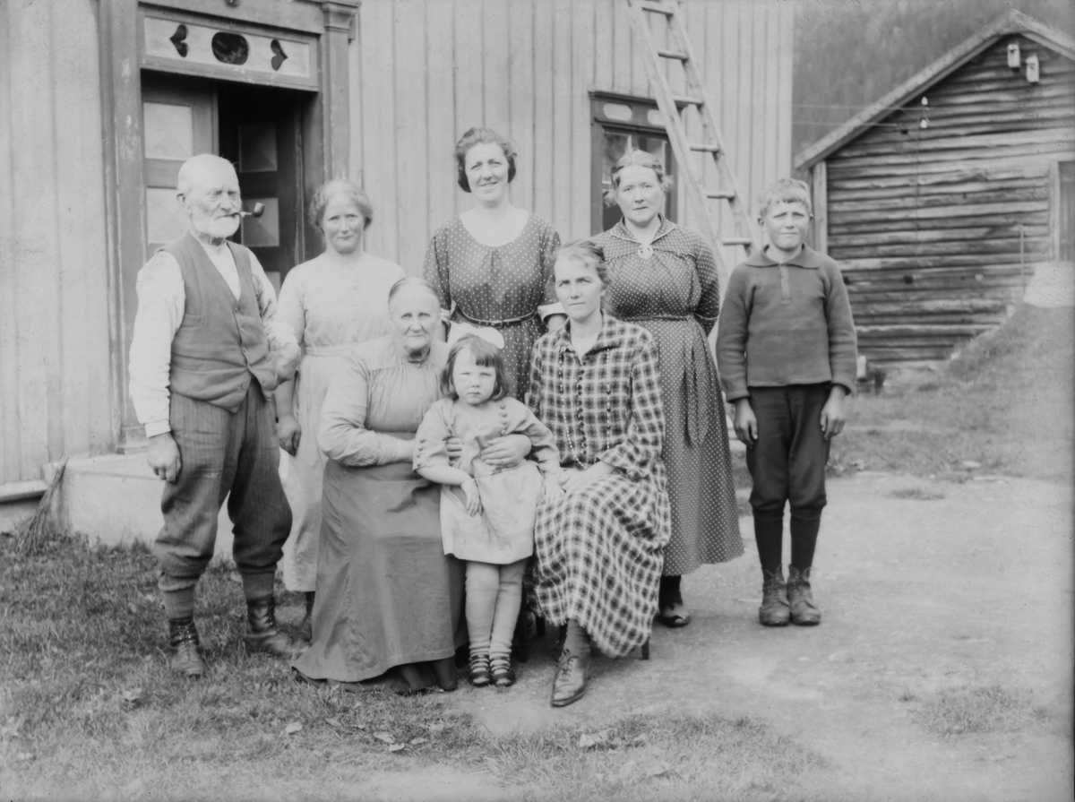 Familiegruppe på 8 personer