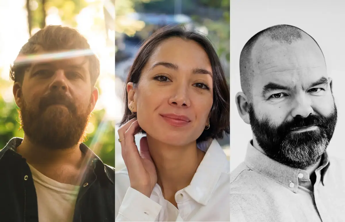 Kristian Kristensen, Monica Goksøyr og Trygve Riiser Gundersen er nokre av dei som vitjar LItteraturdagane 2024. Foto: Markus Lillesund, Siv Dolmen, Oda Berby