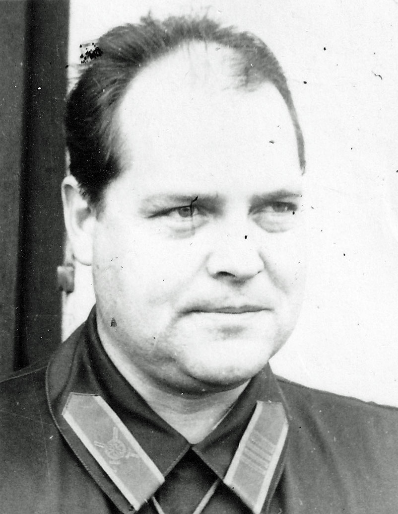 Rustmästare Åke Andersson vid Göta Trängregemente.