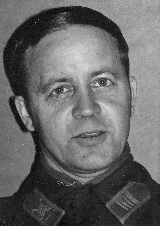 Rustmästare John Naréus vid Göta Trängregemente.