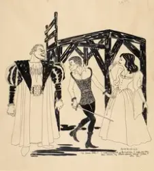 Karikatur fra Hamlet (Den Nationale Scene1964) [billedkunst]