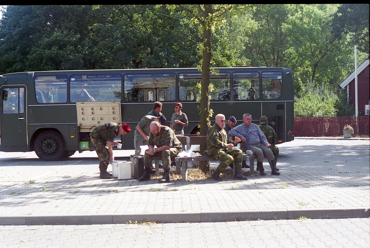 Utbyte med Bundeswehr/Reservisten via VBK 47 i Kassel. Bussfika i Lützen.