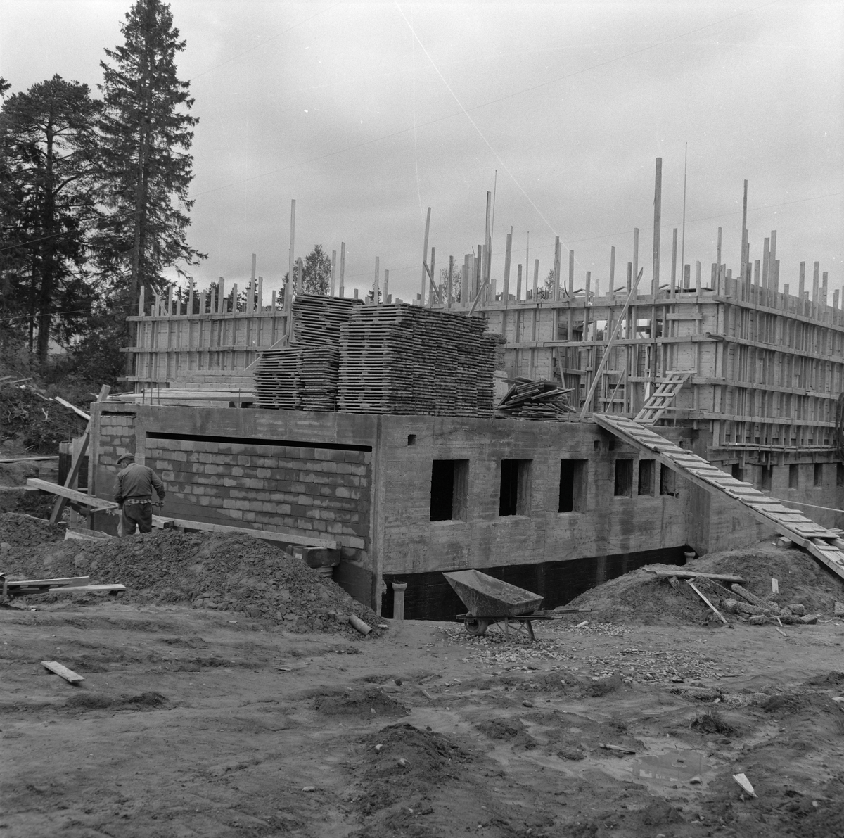 Heimdal kapell under oppføring