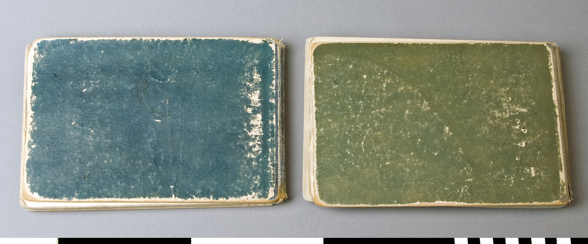 Bok, 2 stycken, titel: "Handledning vid undervisningen i Hembygdkunskap", 1:a och 2:a skolåret. Författare L.G. Sjöholm och illustratör A. Goës. Del I tryckt 1919 och del II 1918. Kartongband med rygg av klot i grövre kvalité. Del I 153 sidor, del II 186. På pärmens framsida fastlimmad bild med text: SJÖHOLM & GOËS HANDLEDNING VID UNDERVISNING I HEMBYGDSKUNSKAP I 1:a (2:a) skolåret Häft. 5:75. Kart. 6:25 - bild av gosse vid fönster samt ornament - STOCKHOLM P.A. NORSTEDT & SÖNER. Skrivet med svart bläck på frampärmens insida: Maria Lindström samt årtal, 1919 i del två 1920 i del ett.

Nötta och trasiga, med delvis upplösta bindningar, fläckar, hundöron. Framsidan på del I sitter lös.

Funktion: Undervisning om hembygdskunskap