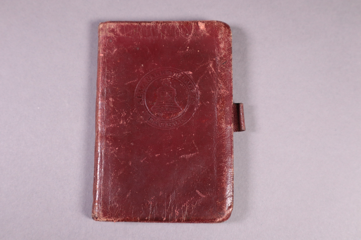 Almanakk "den 7de sans" for 1939-1940 med notater av Pål Eiken