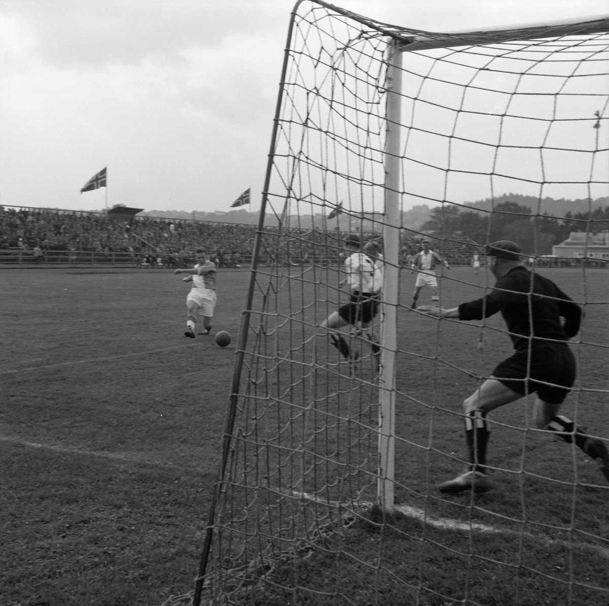 Fotballkamp mellom Brage og Odd