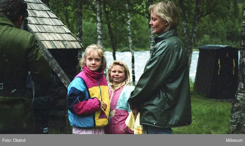 Besökande familj.