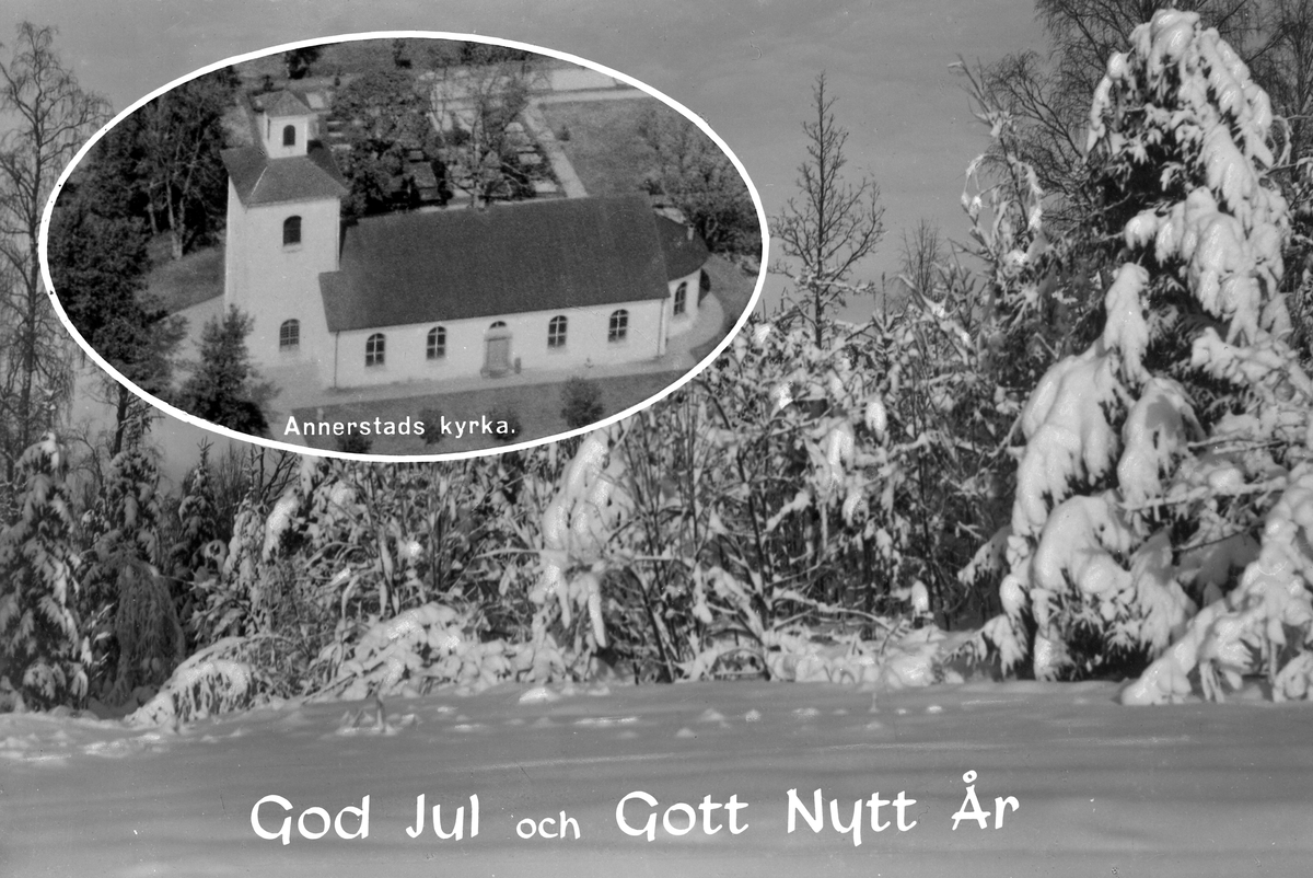 Annerstads kyrka, julmotiv, 1940-talet.