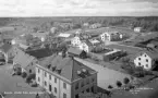 Åseda, vy från kyrktornet, 1948.