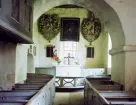 Jäts gamla kyrka, interiör, 1969.