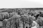 Ryssby, vy från kyrktornet, 1946.