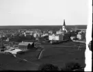 Vy från vattentornet på Herrhagen över Inre Hamn och centrum år 1890.