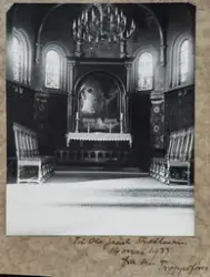 Hamar domkirke, interiør mot alteret, Altertavlen