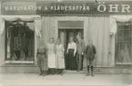 Vykort - Öhrman och Melander Manufaktur & Klädesaffär, Svartbäcksgatan, Uppsala