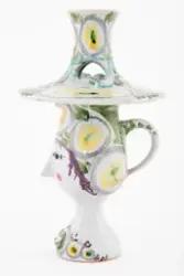 Fløtemugge med lokk