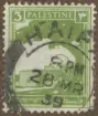 Frimärke ur Gösta Bodmans filatelistiska motivsamling, påbörjad 1950.
Frimärke från Palestina, 1927. Motiv av Rachels Grav