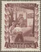 Frimärke ur Gösta Bodmans filatelistiska motivsamling, påbörjad 1950.
Frimärke från Österrike, 1948. Motiv av 