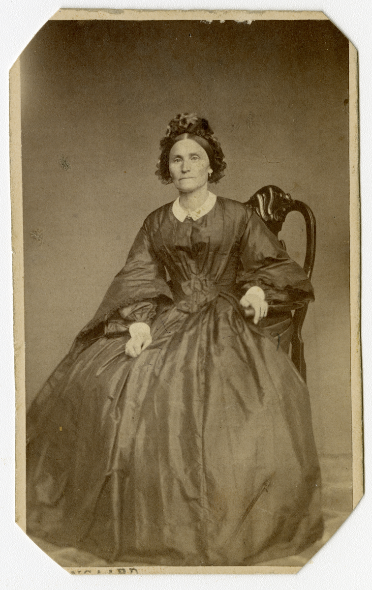 Portrett av ukjent kvinne, tatt ca. 1860-tallet