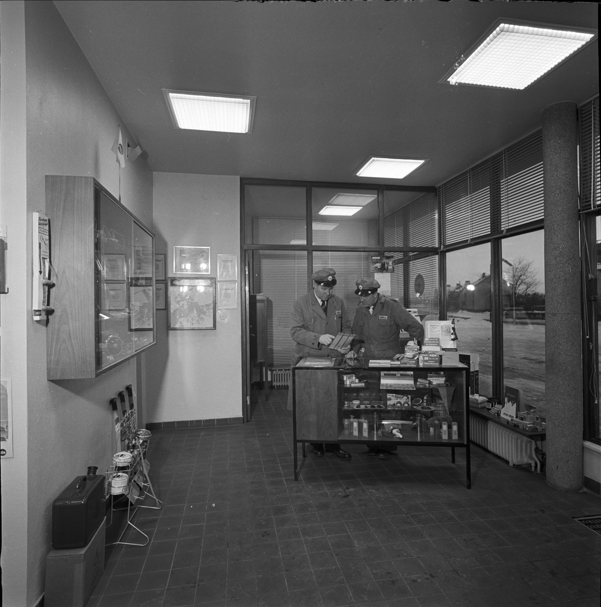 Shell bensinstation, Uppsala 1956