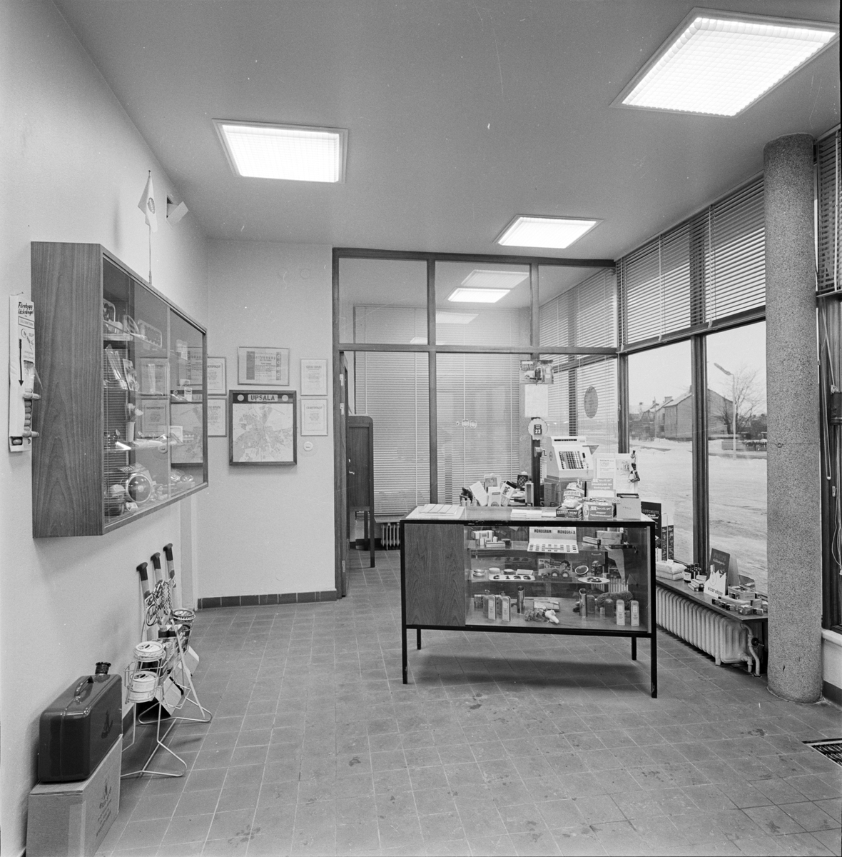 Shell bensinstation, Uppsala 1956