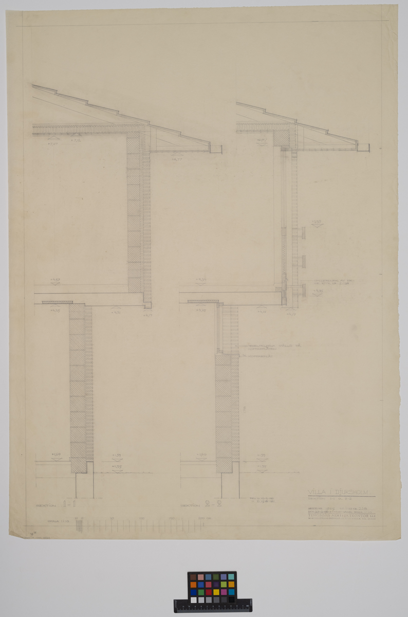 Ysäter 28, villa
Sektion 1-1 & 2-2