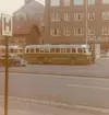 Busshållsplats vid Dalaplan, Malmö. Bild tagen i maj 1964.