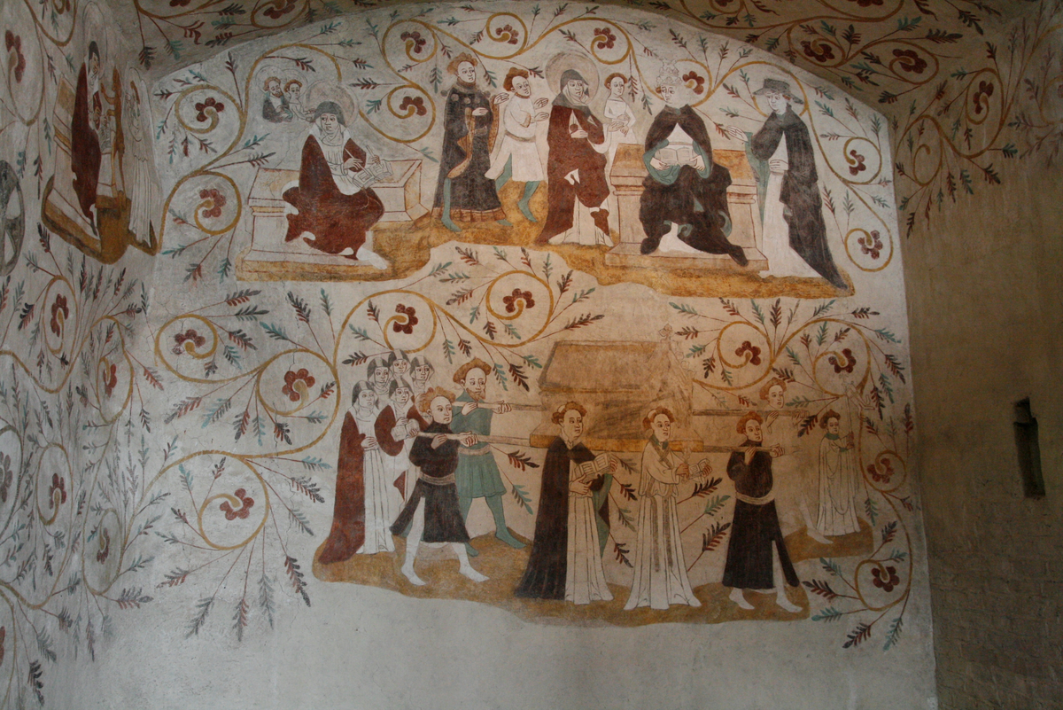 Konservering av muralmålningar i Tensta kyrka, Uppland 2015