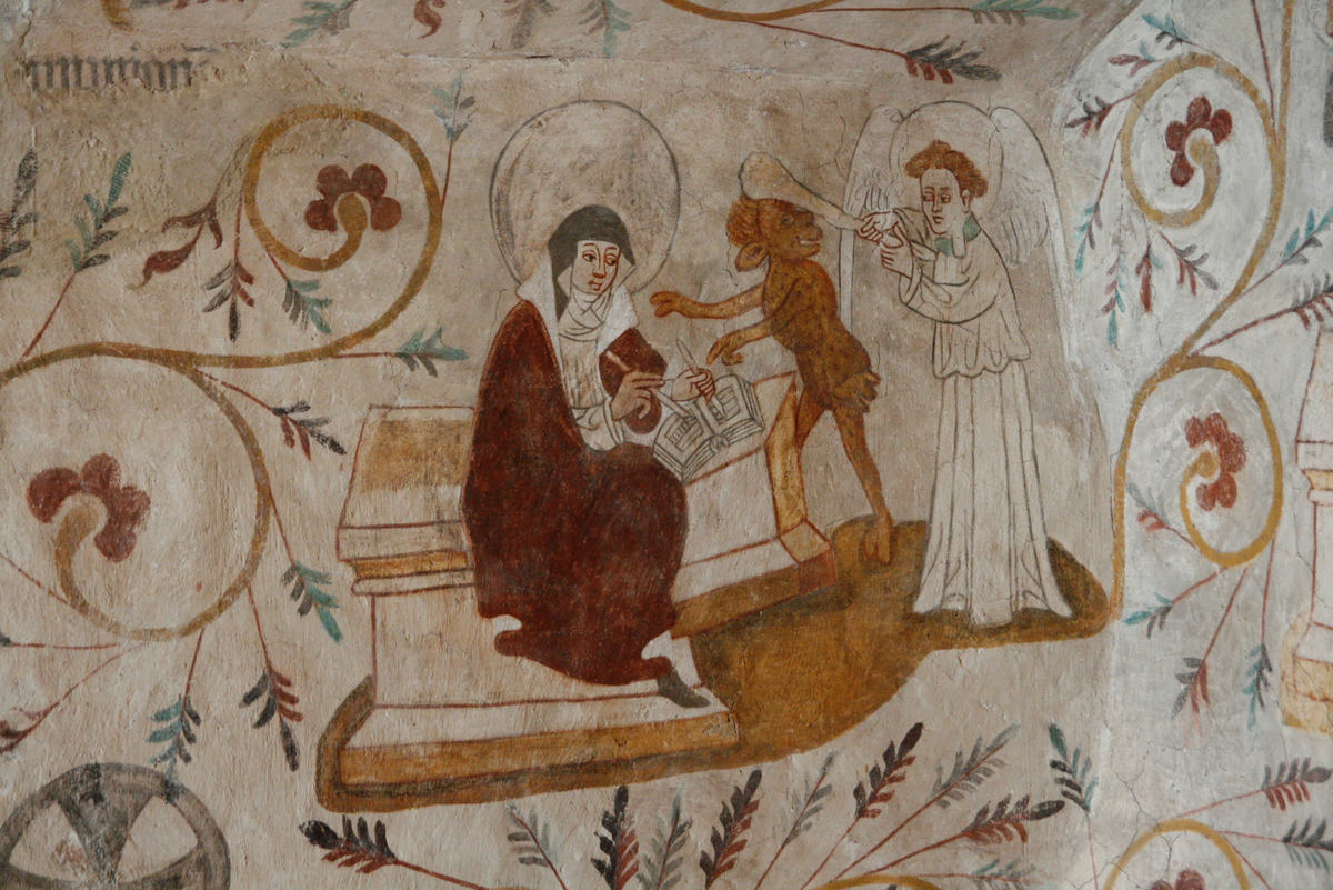 Konservering av muralmålningar i Tensta kyrka, Uppland 2015