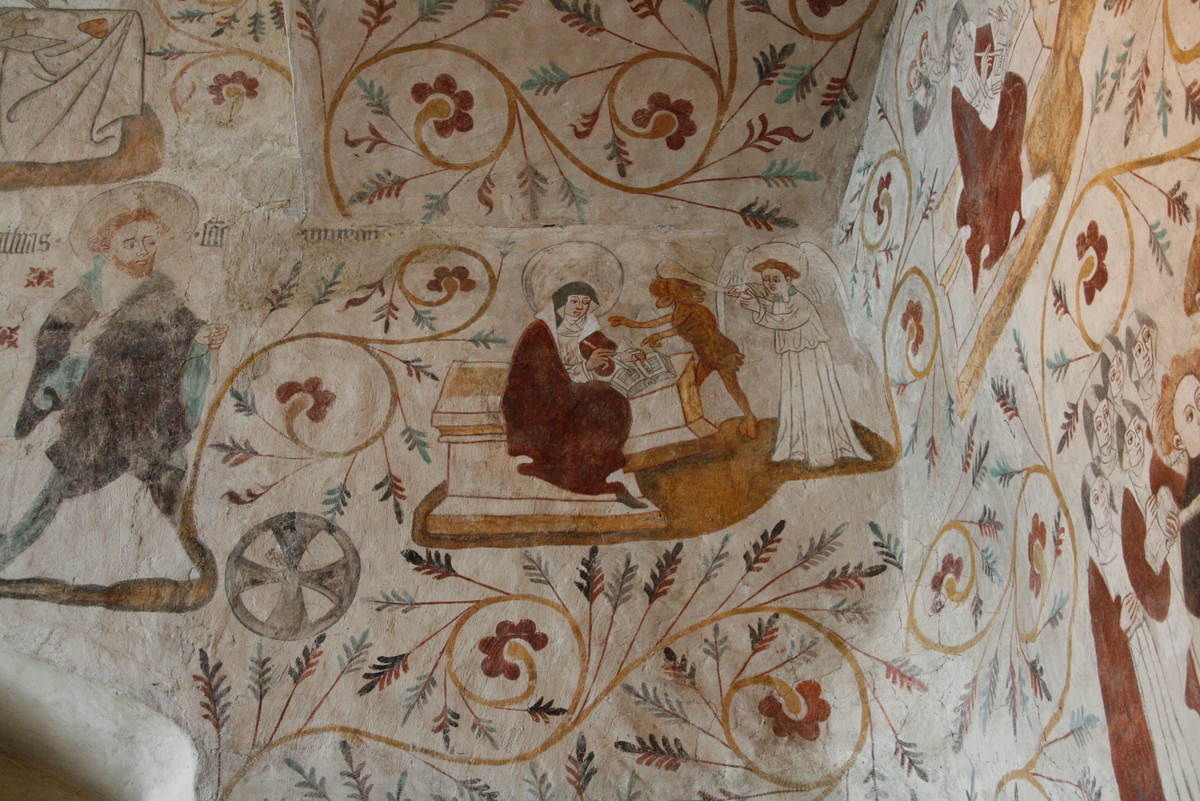 Konservering av muralmålningar i Tensta kyrka, Uppland 2015