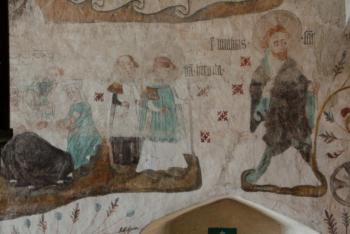 Konservering av muralmålningar i Tensta kyrka, Uppland 2015