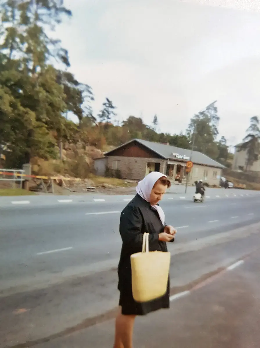 "Cykel-Kalle" hade sportaffär vid Centralplan i Björknäs. Bilden är förmodligen tagen på 1960-talet. 