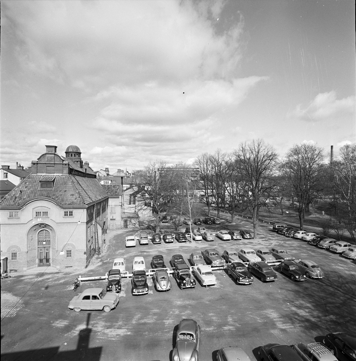 Bilparkering, Uppsala 1956