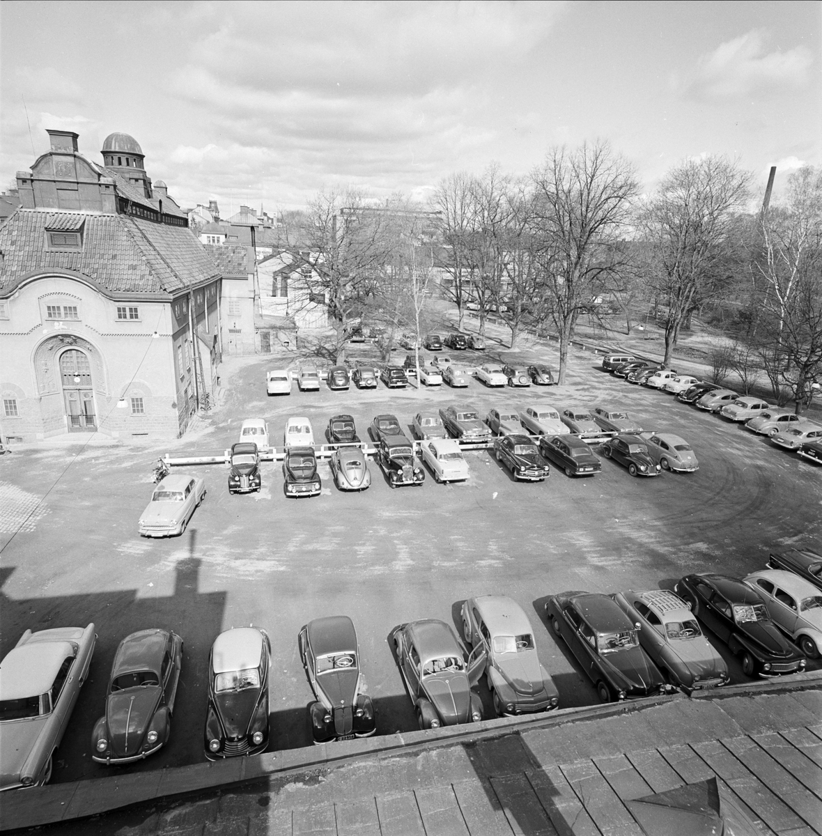Bilparkering, Uppsala 1956