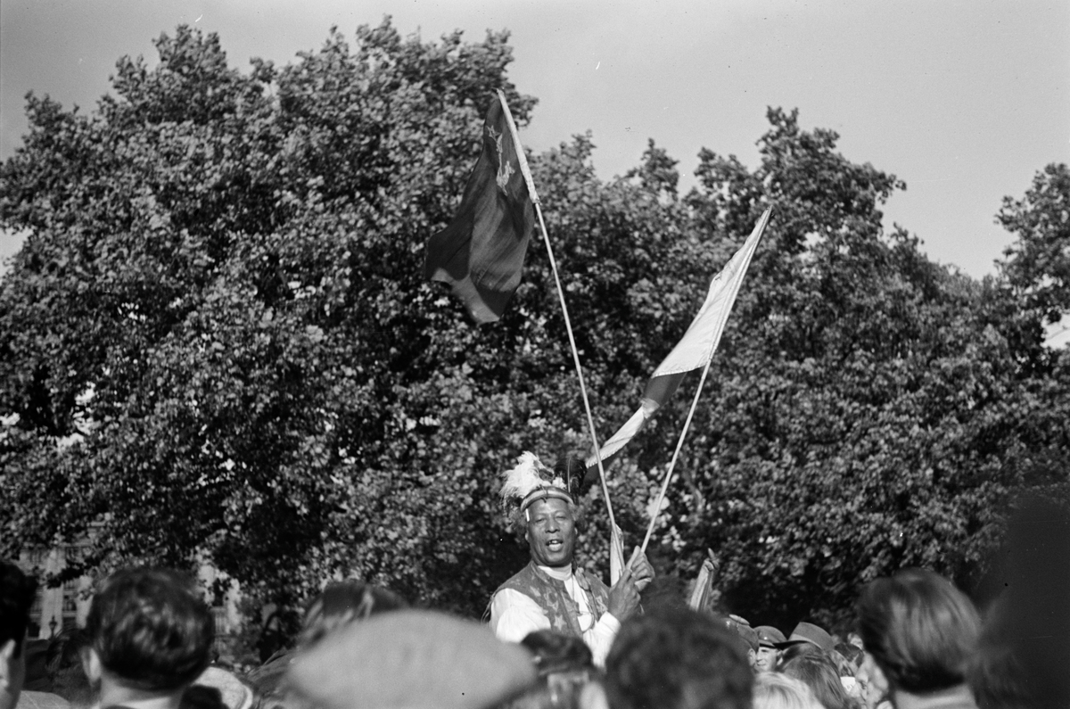 Folketaler i parken
