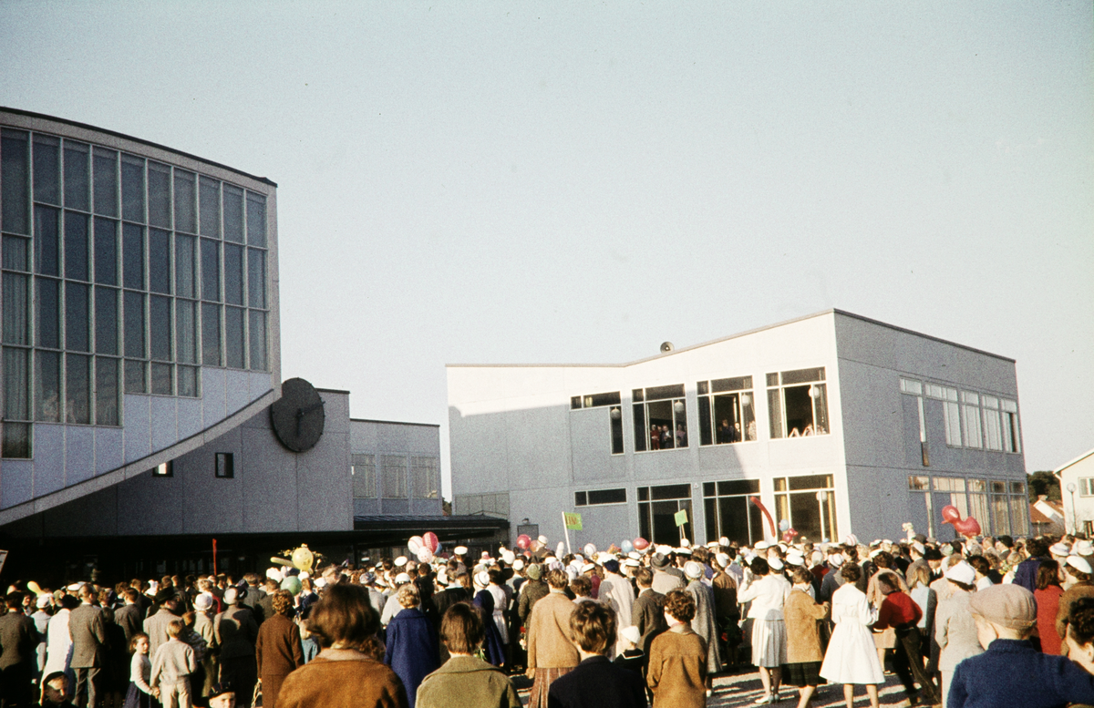 Studentexamen, Katedralskolan, Växjö. 
Färgfoto, ca 1962.