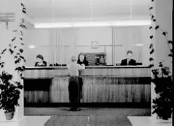 Interiör från Varbergs erkända sjukkassa (försäkringskassan)