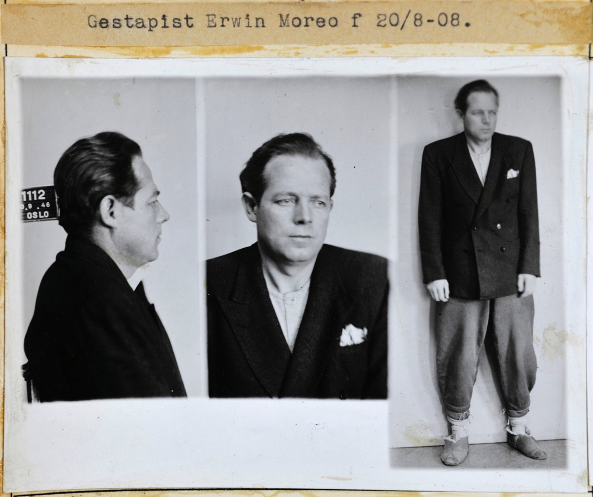 Forbryterportrett av gestapist Erwin Moreo